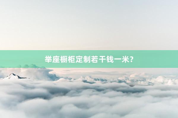 举座橱柜定制若干钱一米？